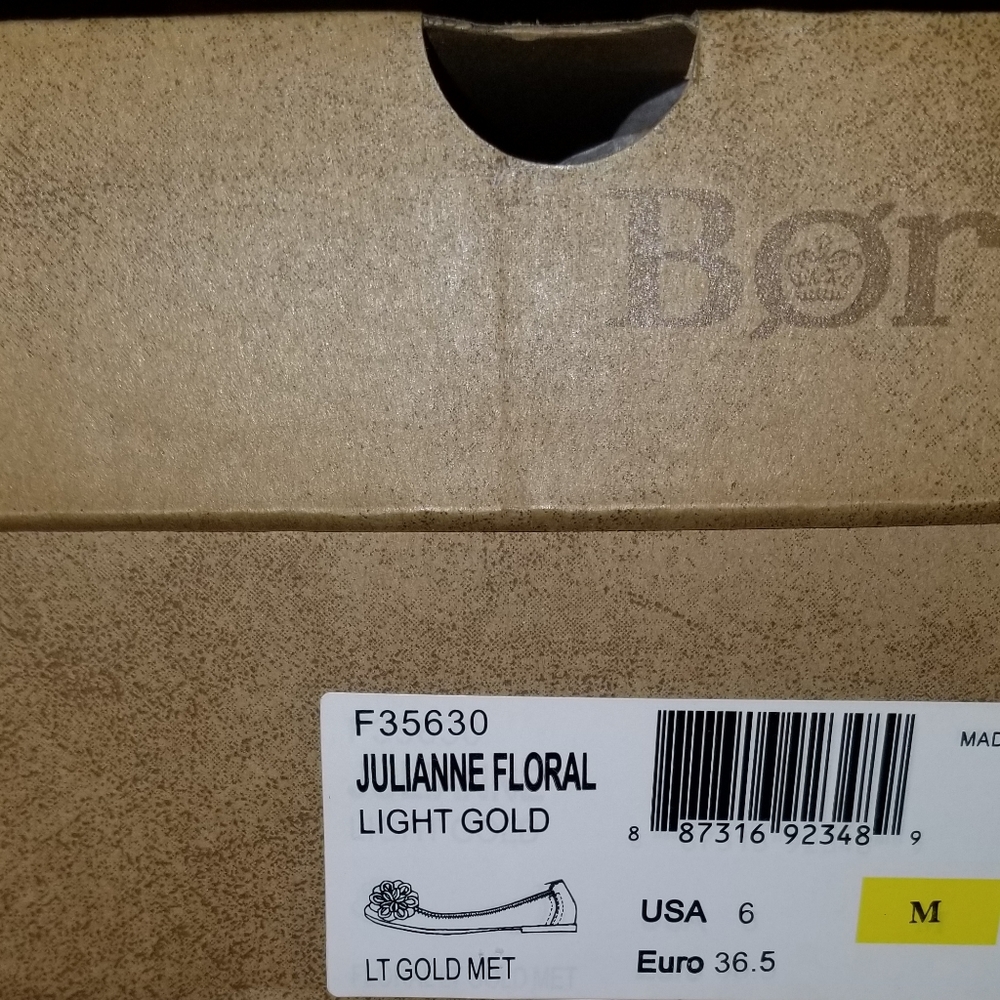 Born Julianne Floral Leather Flats